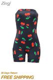 Off Shoulder Romper Bodycon Women Fashion Jumpsuit 2023 Bodysuit Shorts Butterfly Printed Short Sleeve Bodysuit
