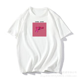 Ins Wind Printing T-Shirts For Women's Summer New Loose Round-Neck Cotton Short-Sleeved