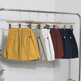 Niche Dress Half-Dress Woman Tight Waist A Trouser Skirt Open Fork Quick Dry Casual Skirt