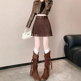 White Sling With Breast Vest Body Bm Half-Dress Short Skirt Two Sets With Short Top