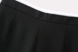 New Spring Style Trousers Waist Detail Decoration Lace-Up Skirt