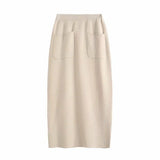 New Autumn Style Emaciated Sweater Half Skirt
