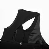 Spring Style Back Hollowed-Out Cut Buckle Vest
