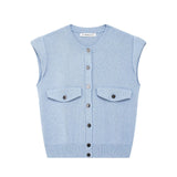 Summer Flip Decoration Leisure Knitted Vest