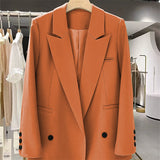 Zingj Small Suit Jacket Female Spring And Autumn 2024 New Korean Version Straight Tube Casual Niche Design Fried Street Fashion