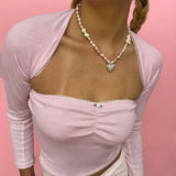 2024 New Floret Fold Ultra-Short Solid Color Slim And Thin Girl Style Simple Two-Piece Girl
