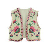 Summer Women's Wear Urban Leisure Vest Embroidered Cardigan