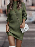 Solid Color Long Sleeve Fashion High