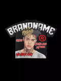 Hip Hop T-Shirt Harajuku Short T-Shirt Gothic Street Clothing Fashion Men's And Women's Punk