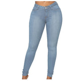 Autumn And Winter 2022 Female Jeans Pants Temperament Commuting Fitness Pants Tight Pants-Outfit