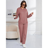 Zingj Casual Suit Women's Pajamas Wffgy Long Sleeves Two-Piece Home