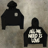Men's Hoodie Y2K Original Hip-Hop Cartoon Graphic Printing Pullover Fashion Leisure