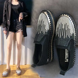 Flat-Soled Casual Shoes 2023 Spring New Round Head Set Foot Breathable Single Shoes Ins Fashion Korean Version Comfortable Board
