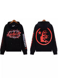 High Street Ins Minority Retro Print Letters Loose Hooded Sweaters For Men And Women In Autumn And