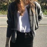 Zingj New Round-Necked Purple Sweater In Early Autumn Is Loose And Wears A Sweater