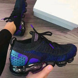 Zingj New Korean Breathable Sports Shoes Women's Inner Heightened Flying Weaving Shoes Tie Breathable Running Shoes In Front Of