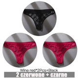 3PCS/Set Thongs Woman MeshTransparent G-String Women's Thong Comfortable Casual Female Low Waist Thong Intimate