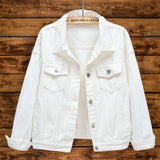Zingj Denim Jacket Women's Loose Summer Korean Casual Versatile 2024 Short Jacket Long Sleeve Jacket-Outfit