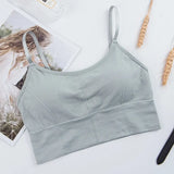 Bra Underwear Bas For Women Bralette Seamless Padded Bra Lingerie Cotton Wireless Fitness Tops Brassiere Bra Solid