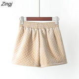 Women Autumn Elastic Waist Thickening Hot Sale Bottom Solid Loose Casual Female Basic Elegant All-match Retros