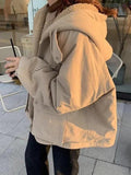 Preppy Reversible Lambswool Hooded Jacket- Outfit