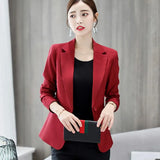 Daifei 2023 Spring / Summer New Fashion Korean Version Large Size Thin Suit Solid Color Leisure Lady's Fashion