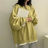 Solid Color Oversized SweatshirtOutfit