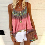 Women Print Vest Tshirt Summer Casual Oversize Tops Loose Vintage Female Camis Tank Top Tee Streetwear Sling Clothes