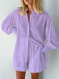 2025 Women's Shirt T-Shirt T-Shirt Bubble Sleeve Temperament T-Shirt Shorts Commuting Casual