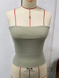Zingj New Strapless Three-Color Texture Sense Slim Sexy Thin Pit Strip With A Strapless Jacket Female-Outfit