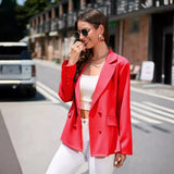 Zingj Women's Wear Station Autumn And Winter Street Solid Color Lapel Long Sleeve Small