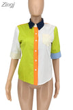 Summer Women Blouses Half Sleeve Spring Blouse Woman Blouse Shirt Office Elegant Work Shirt Top Blusas Mujer De