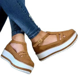 Size 2023 Popular Style Sandals Women's Thick Bottom Buckle Women's Sandals Direct Sale Muffin Soles Women's