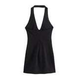 Summer Jewellery Neckline Slim Mini Dress