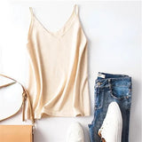 Tanks Women V-neck Knitted All-match Summer Thin Cozy Casual Loose Ulzzang Fashion Solid Simple Streetwear Popular
