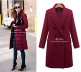And Winter Wool Jacket Womens Clothing Medium Length Woolen Coats Slim Wild Elegant Female Korean Outerwear S-5XL