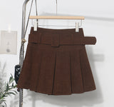 Wicked Skirt Autumn And Winter New High-Waisted 100-Fold Skirt Anti-Light A Word Umbrella Skirt