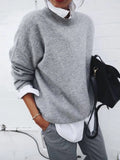 Collar Long Sleeve Fake Two Pieces