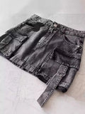 Women's Short Skirt Plus Anti-Walking Guofu Gothic Black Y2k Mini Ski Fashion