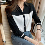 White Women Tops and Blouses Elegant OL Long Sleeve Shirts Female Slim Blusas Office Lady Work Wear