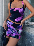 Women Wide Strap Camis Solid Sleeveless Square Neck Sling Tank Tops Summer Exposed Navel Vests Crop Tops