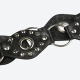 Faux Leather Lace Up