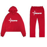 Zingj Vintage Popular Logo Letter Print Loose Hoodie Y2K Hip Hop Street Dress Men And Women's Jumper Casual