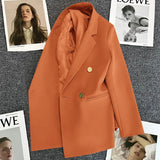 Zingj Suit Jacket Female Korean Version Fried Street Leisure Commuting Joker Spring And Autumn Popular 2024 Spring Autumn