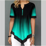 Blouse Fashion 2020 Large Size Tops Women Casual V Neck Shirt Ladies Loose Floral Print Tunic