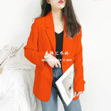 Zingj Suit Jacket Female 2024 Spring And Autumn New Korean Version Loose Students Long Jacket Casual Small Suit