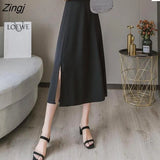Women Asymmetrical 4XL Leisure Design Korean Style Fashion All-match Minimalist Simple Pure Elegant Summer Юбка