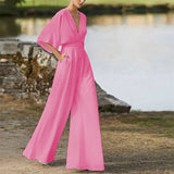 Zingj Winter New Women's Dress Jumpsuit Hot Style Deep V High