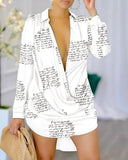 Zingj New Hot Style Sexy Fashion Print Long-Sleeved Shirt Women's