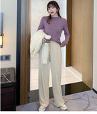 Zingj Collar Bottomed Sweater Women's Long-Sleeved Autumn And Winter Sweaters Wear Loose Knitted Blouses In Thin